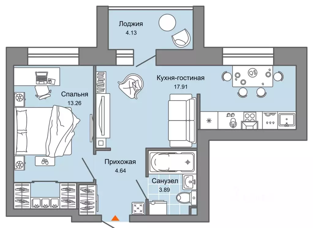 2-к кв. Ульяновская область, Ульяновск Город Новаторов жилой комплекс, ... - Фото 0