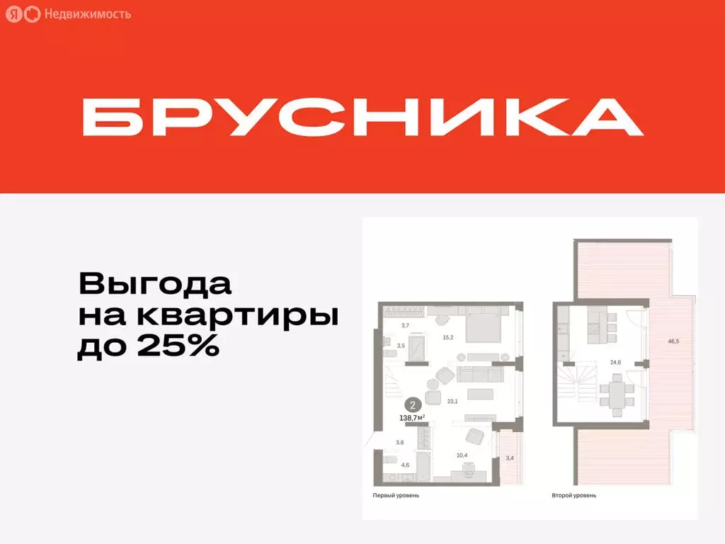 2-комнатная квартира: Тюмень, Ленинский округ (138.72 м) - Фото 0