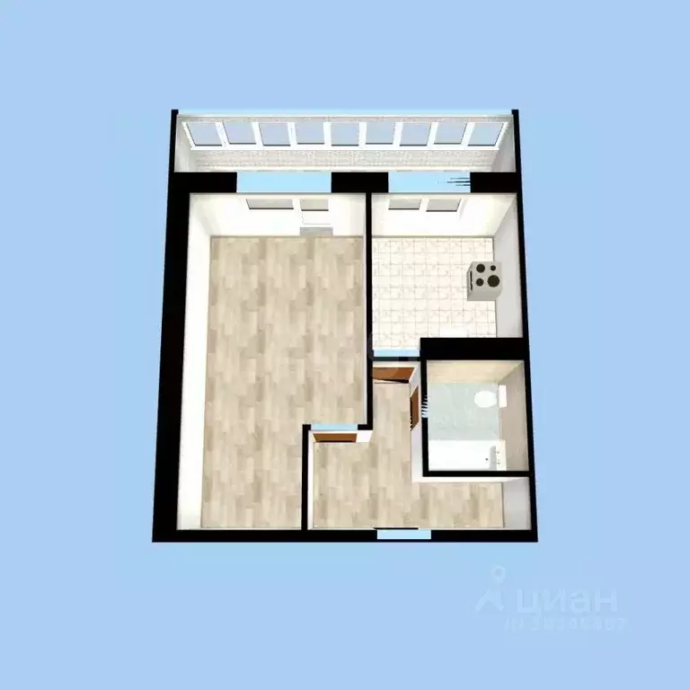 1-к кв. Башкортостан, Уфа ул. Заки Валиди, 66 (36.3 м) - Фото 2