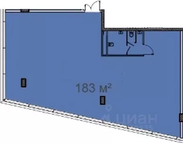 Торговая площадь в Москва ул. Нижние Мневники, 37Ас3 (183 м) - Фото 1