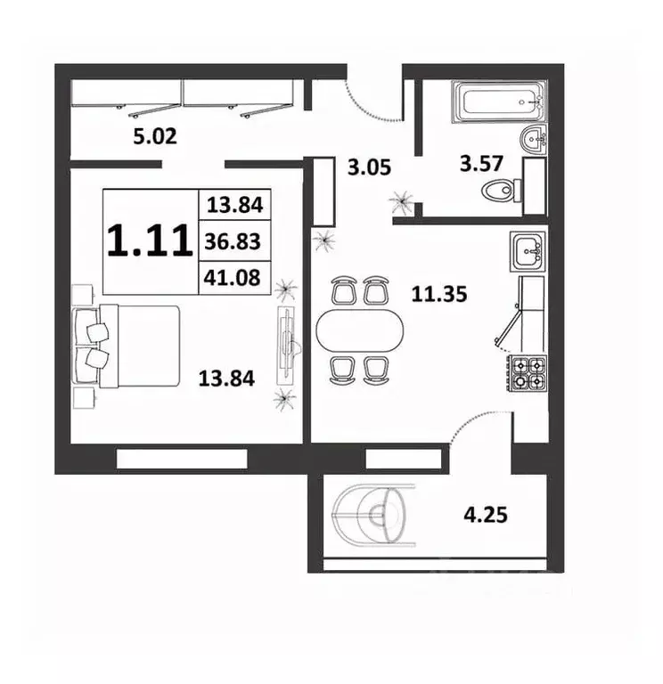 1-к кв. Новгородская область, Великий Новгород ул. Якова Павлова, 15 ... - Фото 1
