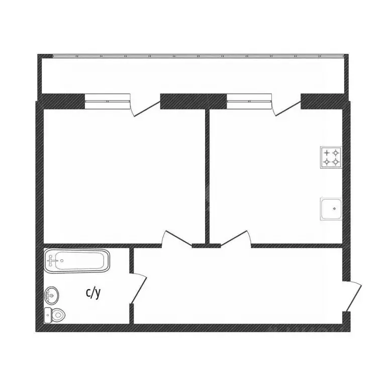 1-к кв. Костромская область, Кострома ул. Свердлова, 67А (37.7 м) - Фото 1
