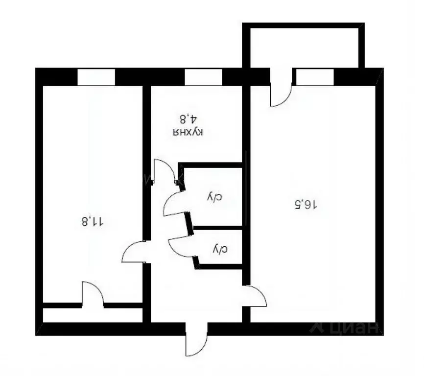 2-к кв. Тюменская область, Тюмень Тарманы мкр, ул. Малышева, 22 (43.0 ... - Фото 2