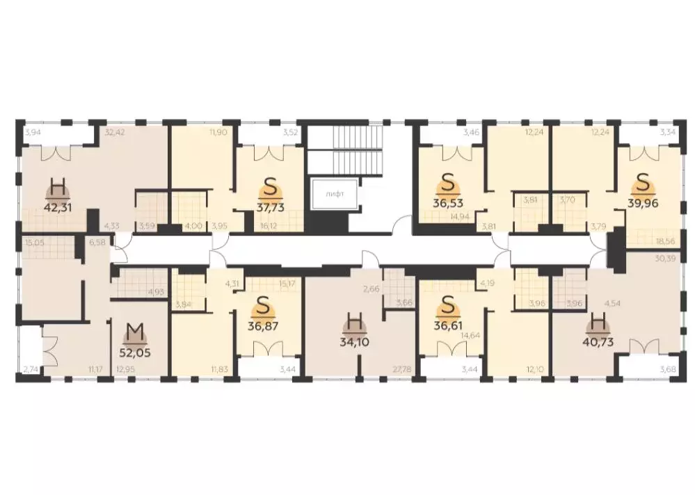 1-к кв. Тульская область, Тула  (42.31 м) - Фото 2