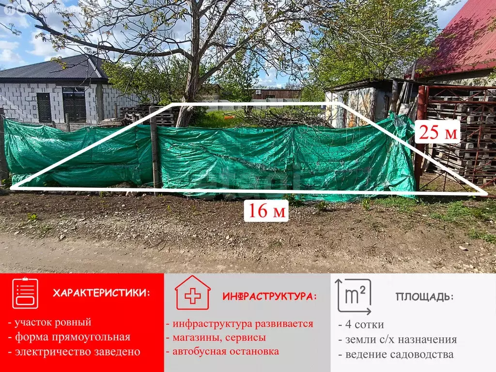 Участок в Урожайновское сельское поселение, СПК Вита (4 м) - Фото 1