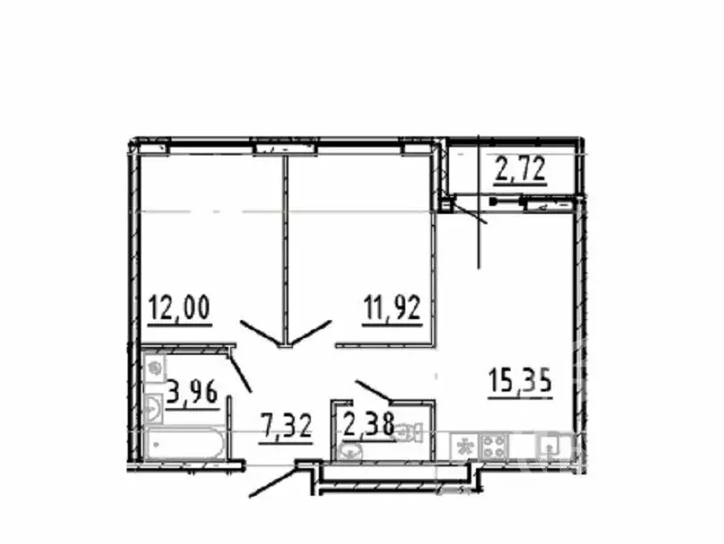 2-комнатная квартира: Новосаратовка, улица Первых, 4к1 (54.3 м) - Фото 0