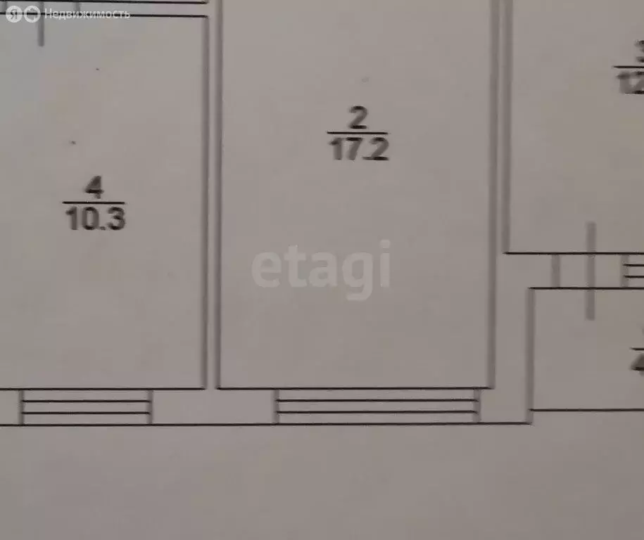 1к в 3-комнатной квартире (14 м) - Фото 1