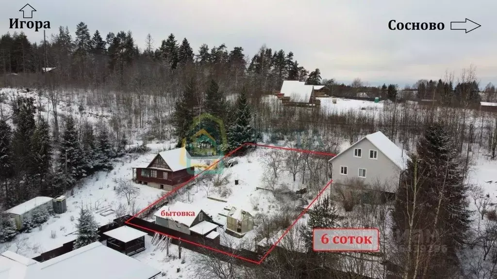 Участок в Ленинградская область, Приозерский район, Сосновское с/пос, ... - Фото 2