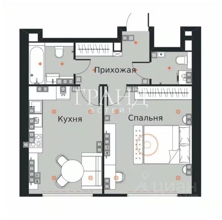 1-к кв. Москва ул. Академика Волгина, 2 (46.0 м) - Фото 2