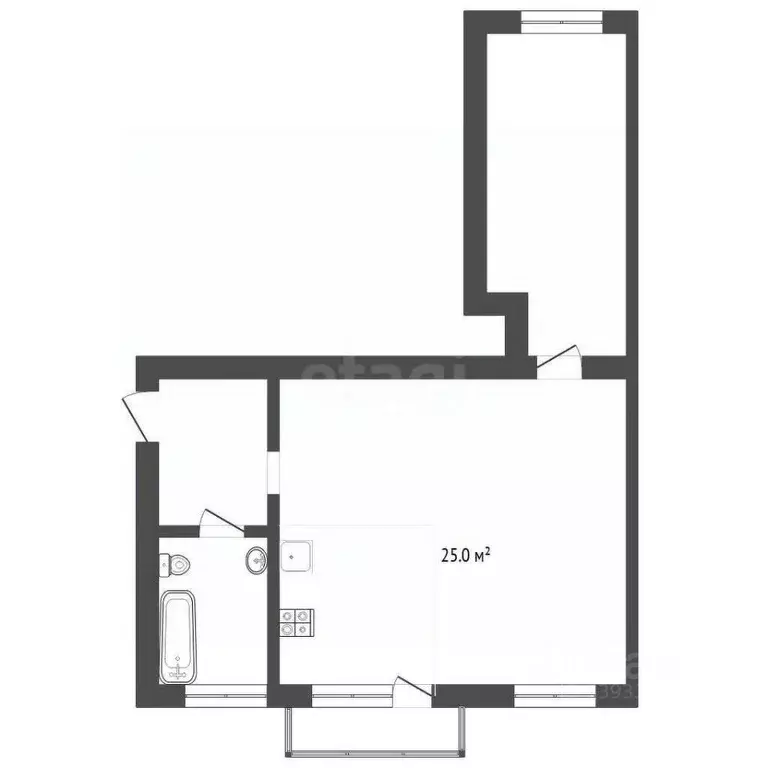 1-к кв. Тюменская область, Тюмень Одесская ул., 51 (54.6 м) - Фото 2