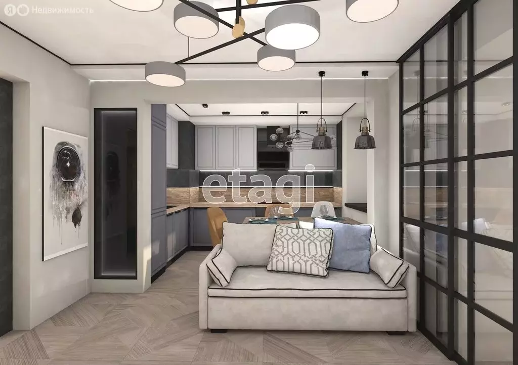 2-комнатная квартира: Тюмень, Амурская улица, 39 (60 м) - Фото 1