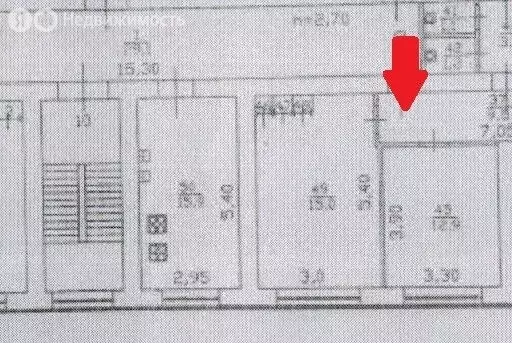 2к в 7-комнатной квартире (15 м) - Фото 2