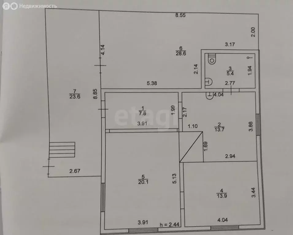 Дом в Вохомский район, деревня Бельково (60.9 м) - Фото 2