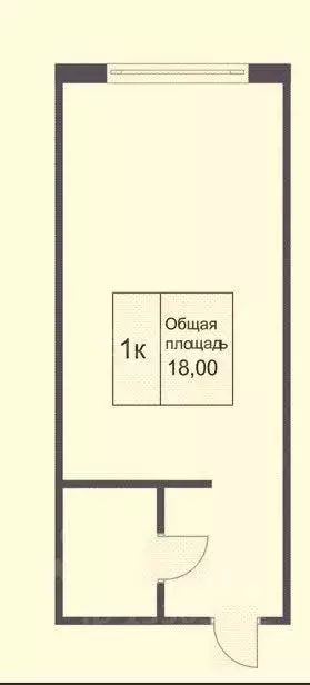Студия Кемеровская область, Кемерово Космическая ул., 18 (22.5 м) - Фото 1