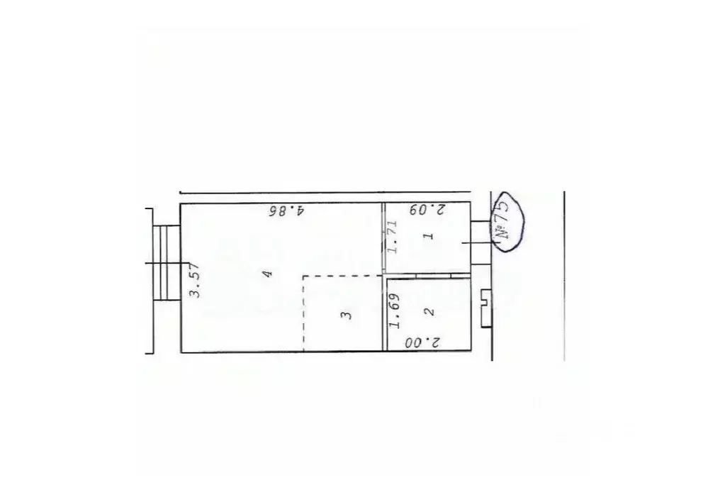 Студия Новосибирская область, Новосибирск Кубовая ул., 47/1 (24.4 м) - Фото 2