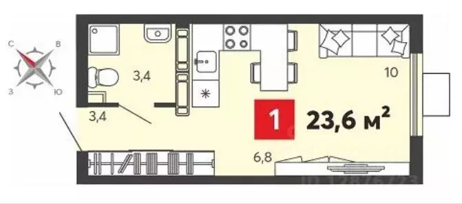 Студия Пензенская область, Пензенский район, Засечный сельсовет, с. ... - Фото 1