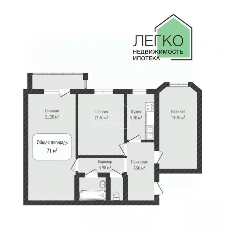 3-к кв. Новосибирская область, Новосибирск Красный просп., 74 (69.7 м) - Фото 1