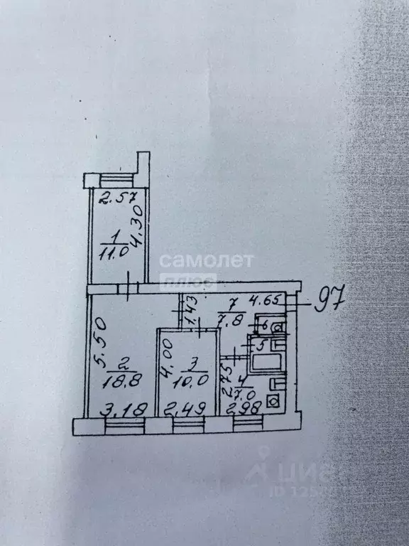 3-к кв. Московская область, Люберцы ул. С.П. Попова, 34/1 (57.8 м) - Фото 2