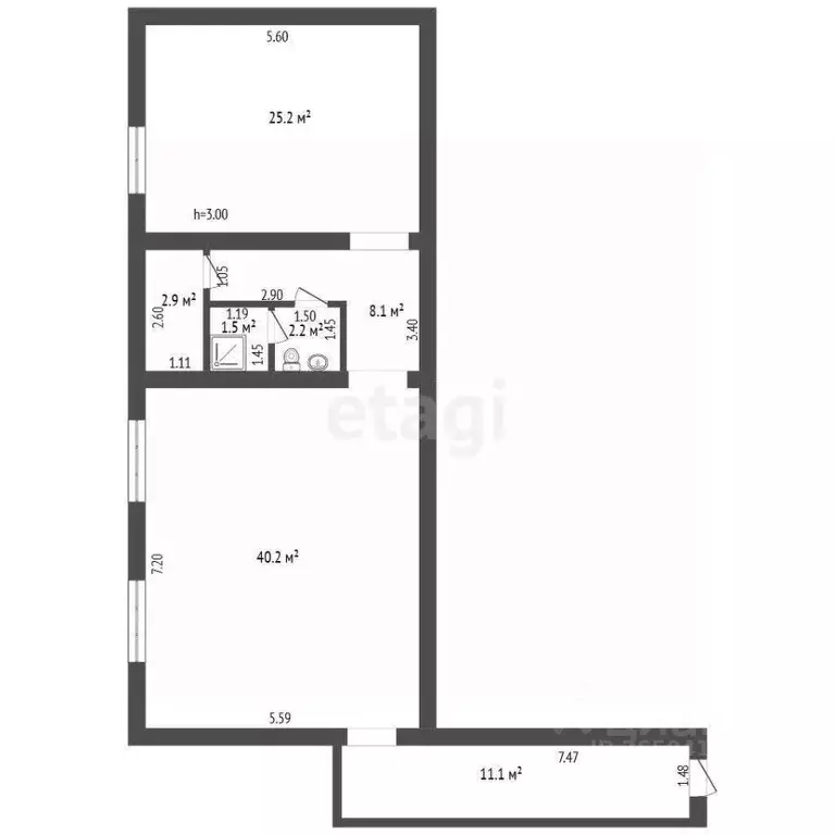 Офис в Севастополь ул. Руднева, 26/2 (91 м) - Фото 2