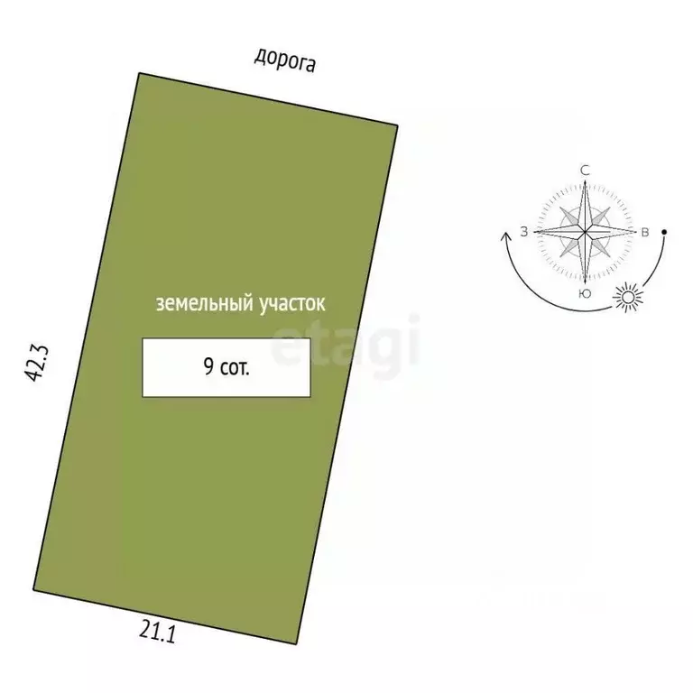 Участок в Костромская область, Костромской район, с. Сущево  (9.0 ... - Фото 2