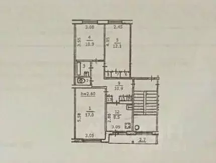3-к кв. Псковская область, Псков ул. Кузбасской Дивизии, 40 (65.6 м) - Фото 1