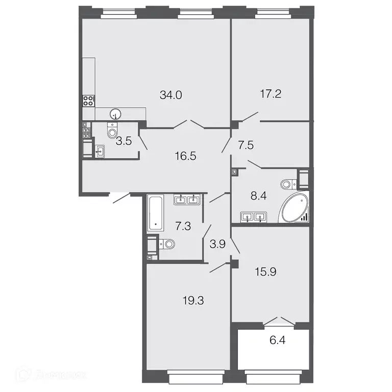 Продаётся 3-к квартира, 133.5 м - Фото 0