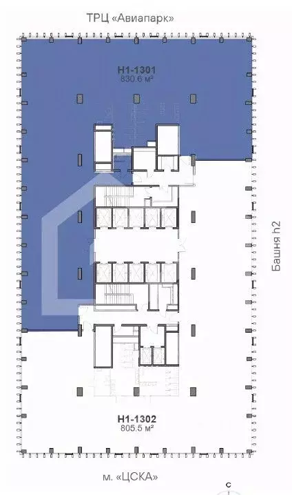 Помещение свободного назначения в Москва Ходынский бул., 6с1 (831 м) - Фото 2