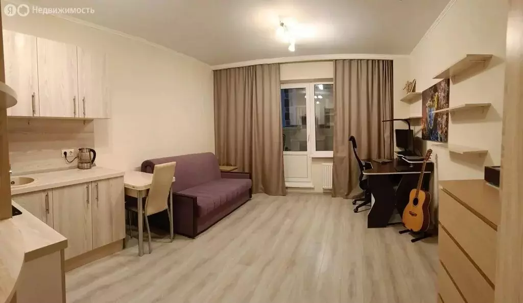 Квартира-студия: посёлок Шушары, Валдайская улица, 1 (24.4 м) - Фото 1