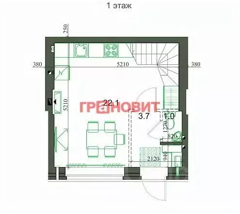 3-к кв. Новосибирская область, Новосибирский район, Мичуринский ... - Фото 1