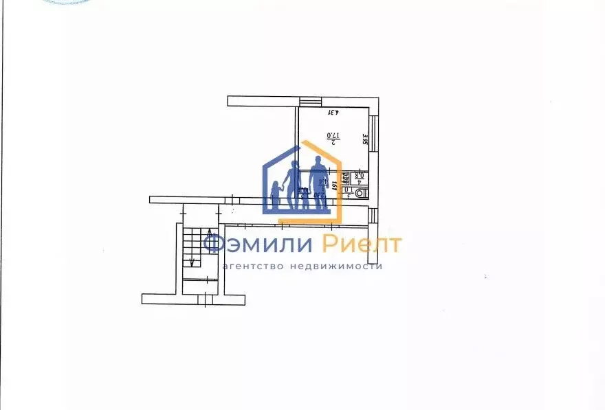 1-к кв. Калужская область, Обнинск просп. Ленина, 79 (23.5 м) - Фото 2