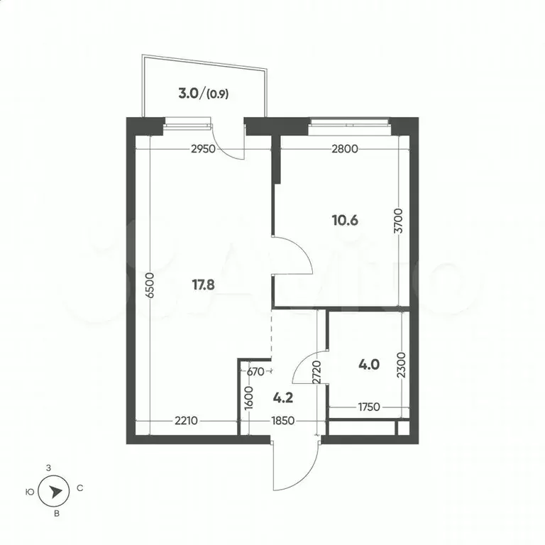 1-к. квартира, 37,5 м, 10/15 эт. - Фото 1