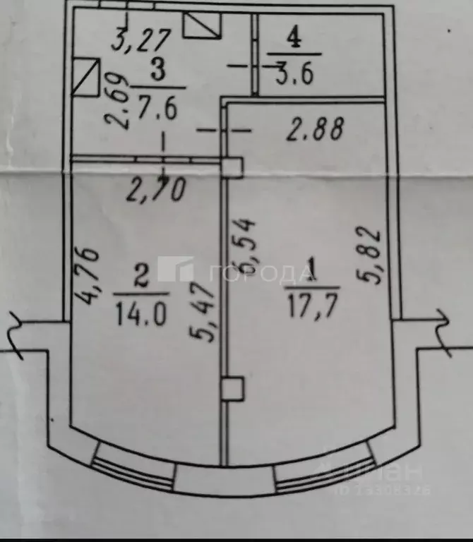 1-к кв. Омская область, Омск просп. Комарова, 17к2 (41.0 м) - Фото 2