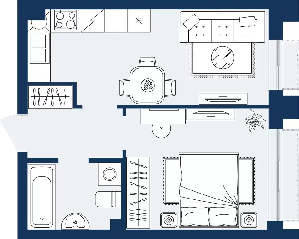 1-к кв. Дагестан, Махачкала Ипподром мкр,  (34.66 м) - Фото 1