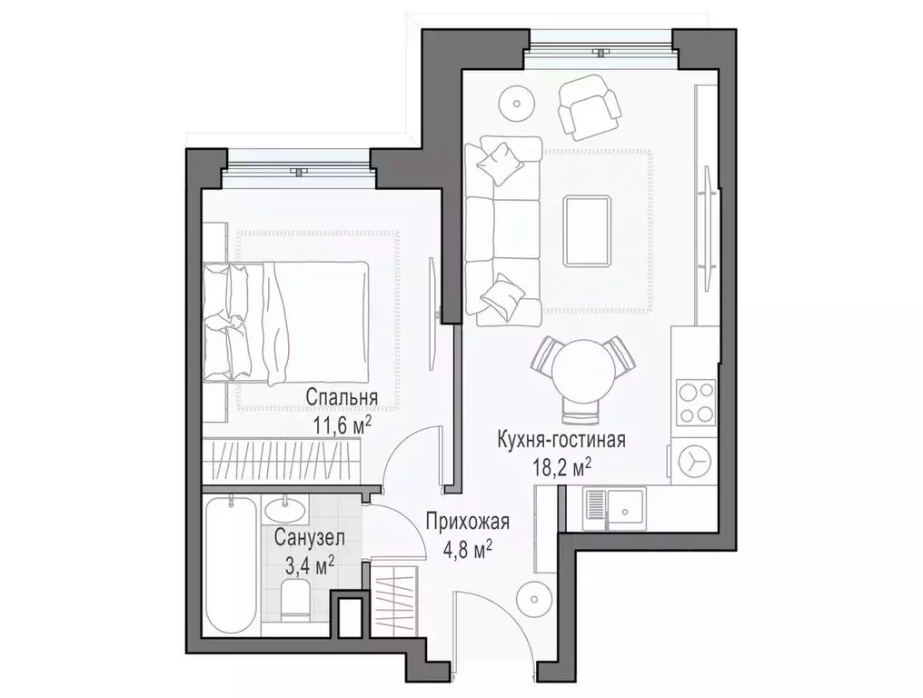 1-к кв. Москва ул. Академика Королева, 21 (38.0 м) - Фото 0