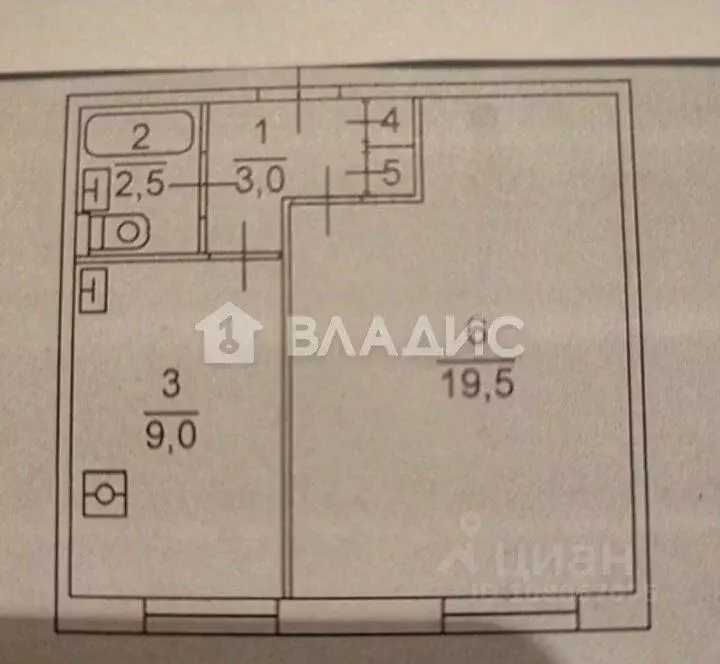 1-к кв. Москва ул. Усиевича, 25К2 (34.6 м) - Фото 1
