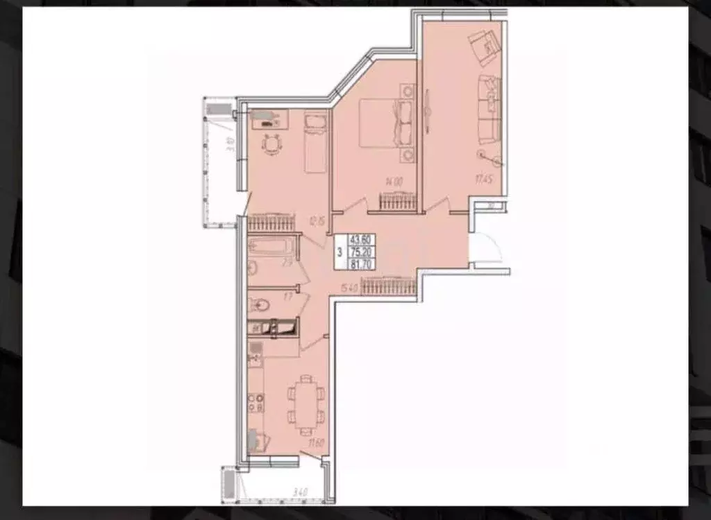 3-к кв. Краснодарский край, Анапа ул. Омелькова, 93 (81.7 м) - Фото 1