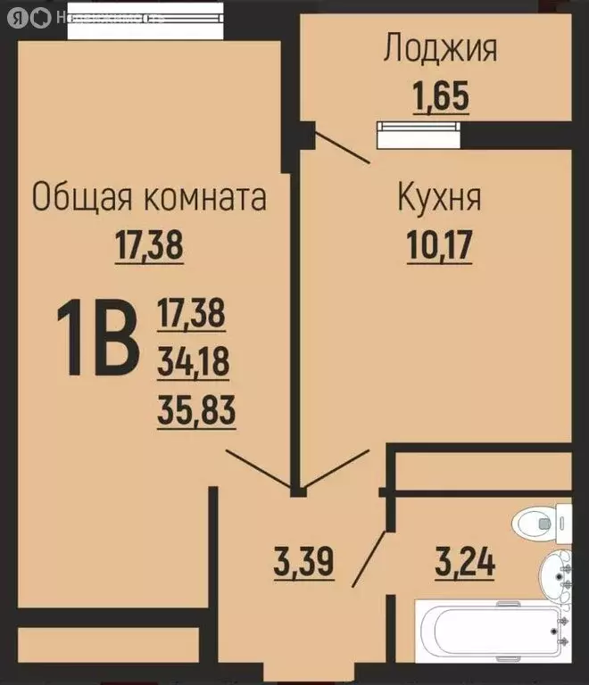 1-комнатная квартира: Краснодар, Прикубанский внутригородской округ, ... - Фото 0