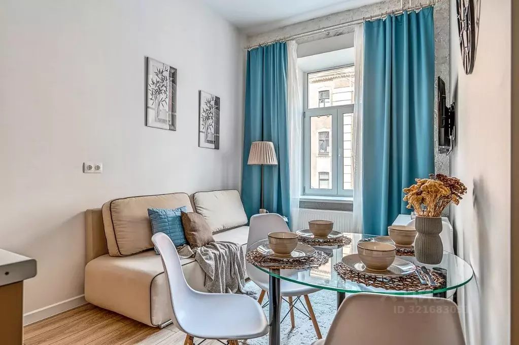 Студия Санкт-Петербург Тележная ул., 23 (20.0 м) - Фото 1