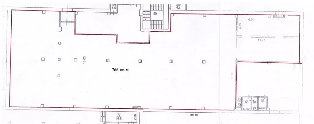 Помещение свободного назначения в Москва ул. Мастеркова, 4 (766 м) - Фото 1