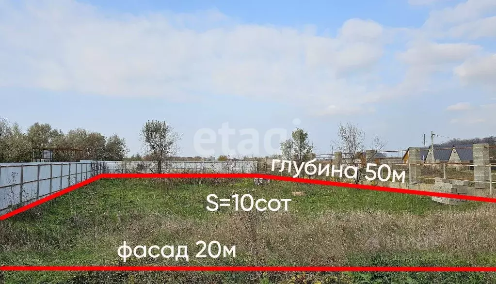 Участок в Краснодарский край, Анапа ул. Ростовская, 34 (10.0 сот.) - Фото 1