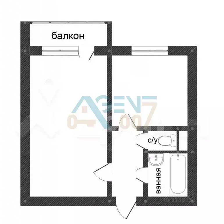 1-к кв. Белгородская область, Белгород ул. Щорса, 45а (33.3 м) - Фото 1