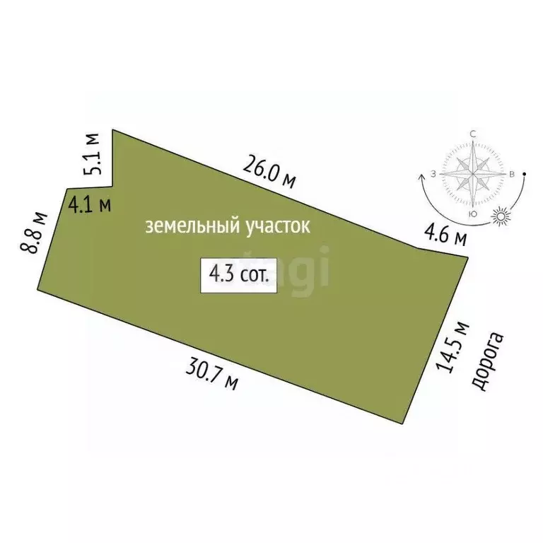 Участок в Тюменская область, Тюменский муниципальный округ, Ясная ... - Фото 2