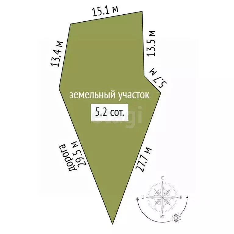 Участок в Севастополь с. Терновка, ул. Горная (5.16 сот.) - Фото 2