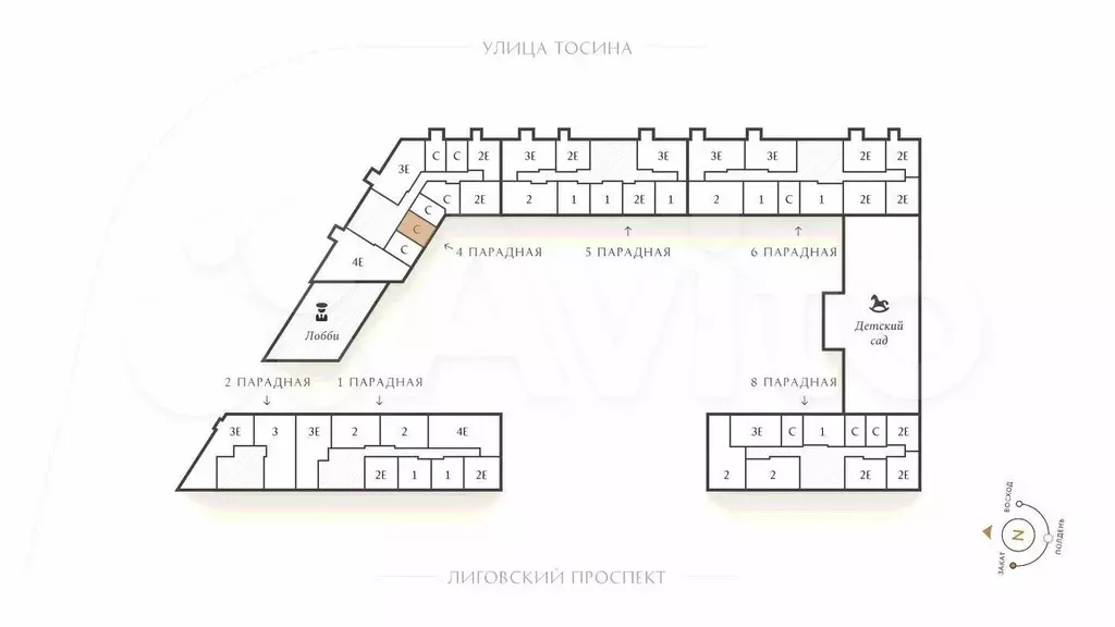 Квартира-студия, 25,9 м, 7/14 эт. - Фото 1