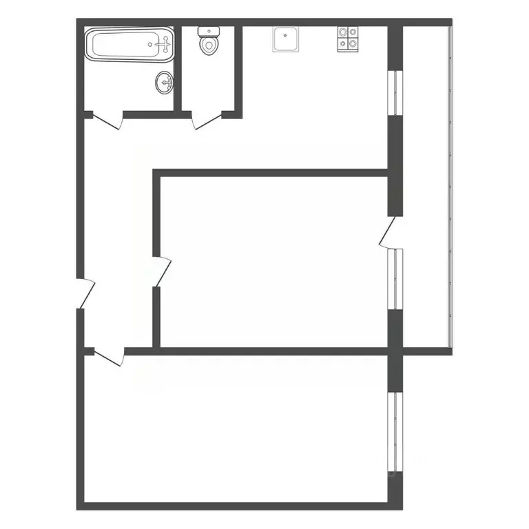2-к кв. Тульская область, Тула ул. Генерала Горшкова, 3 (50.0 м) - Фото 1