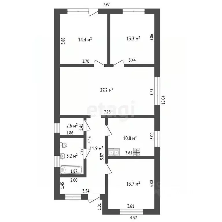 Дом в Ростовская область, Батайск ул. Некрасова (110 м) - Фото 1