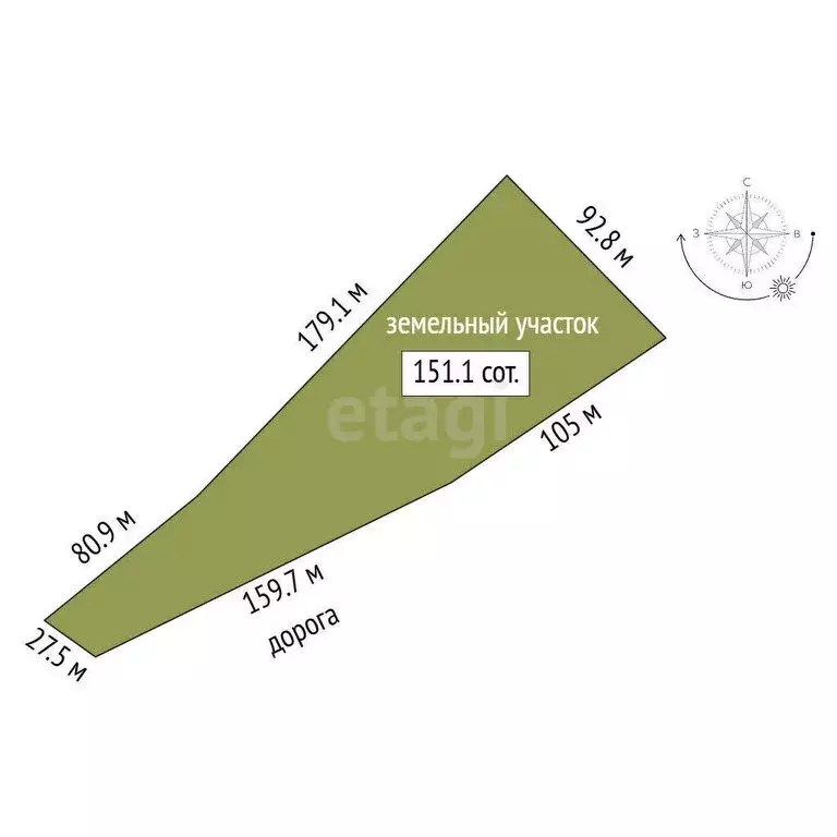 Участок в Бахчисарайский район, село Скалистое (1.511 м) - Фото 1