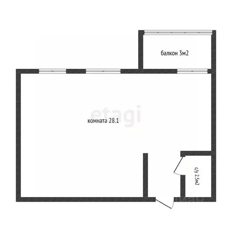 1-к кв. Краснодарский край, Горячий Ключ ул. Ярославского, 106А (30.6 ... - Фото 0