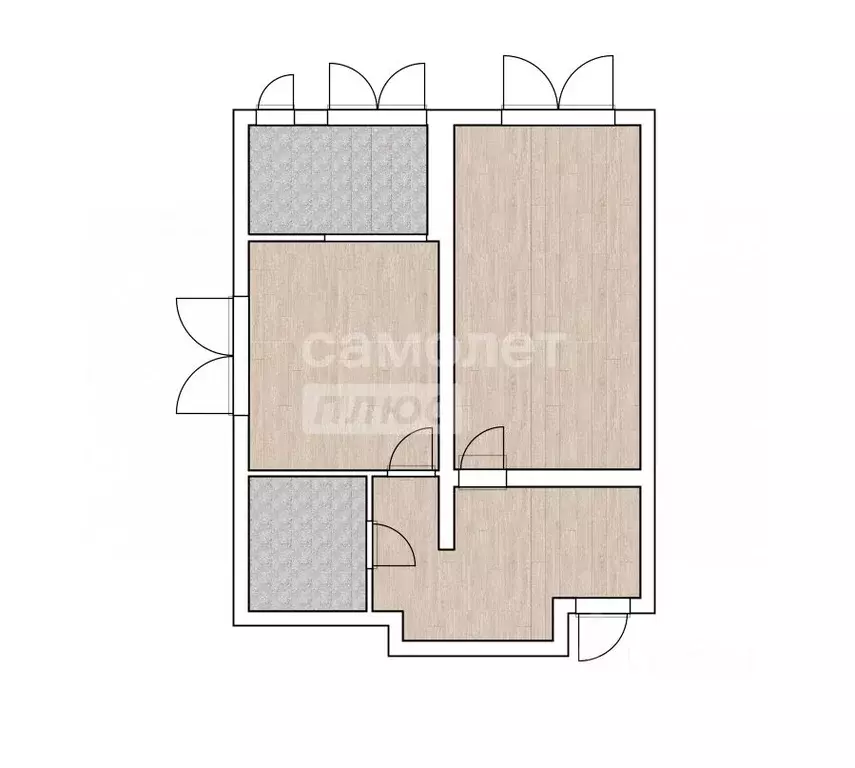 1-к кв. Тюменская область, Тюмень ул. Павла Никольского, 6 (47.7 м) - Фото 2