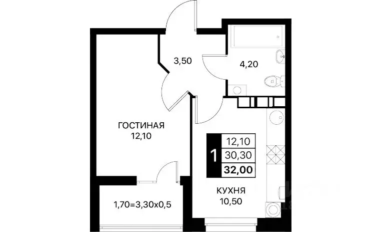 1-к кв. Ростовская область, Ростов-на-Дону Смартполет жилой комплекс ... - Фото 0